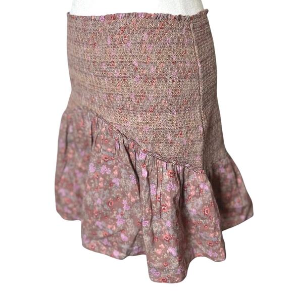 LoveShackFancy Anguilla Floral Skirt in Warm Taupe Sienna - Picture 7 of 11
